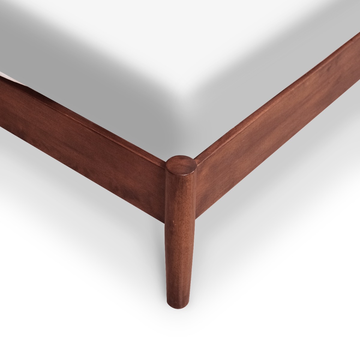 Emil Walnut Mid Century Queen Bed