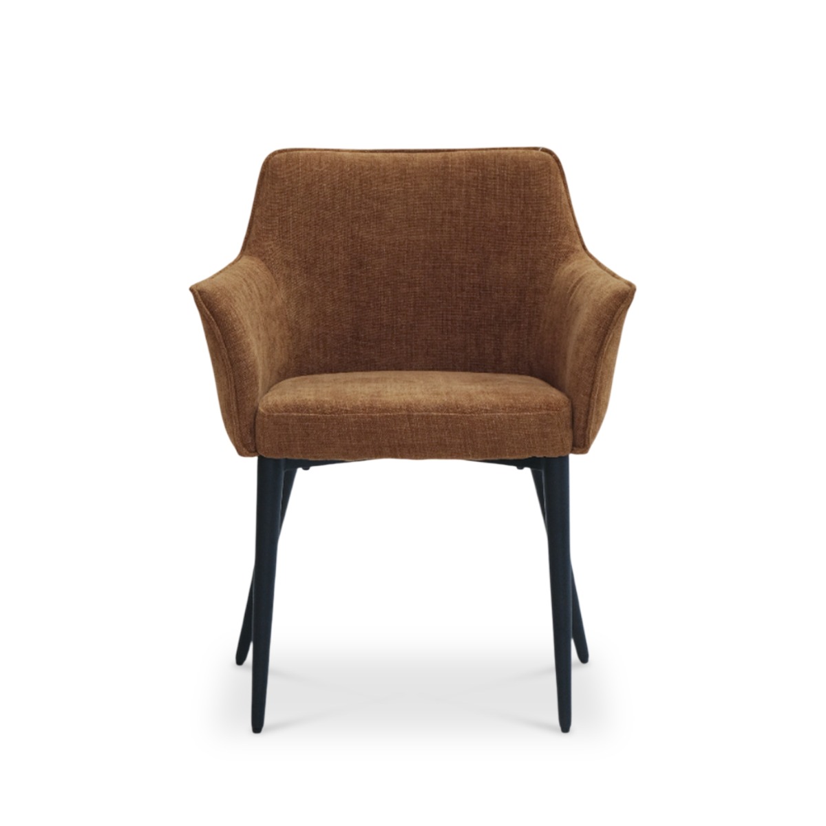 Emile Camel Brown Dining Arm Chair