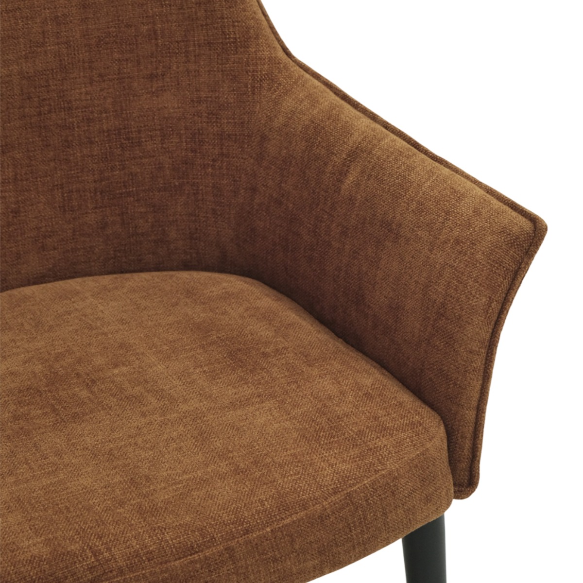 Emile Camel Brown Dining Arm Chair