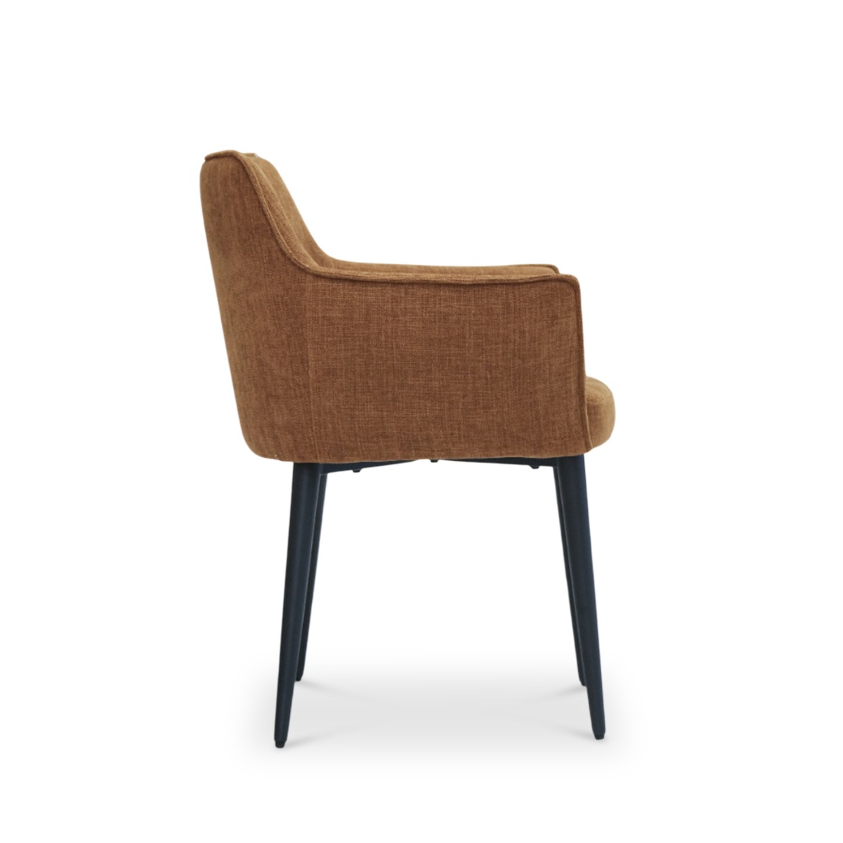 Emile Camel Brown Dining Arm Chair