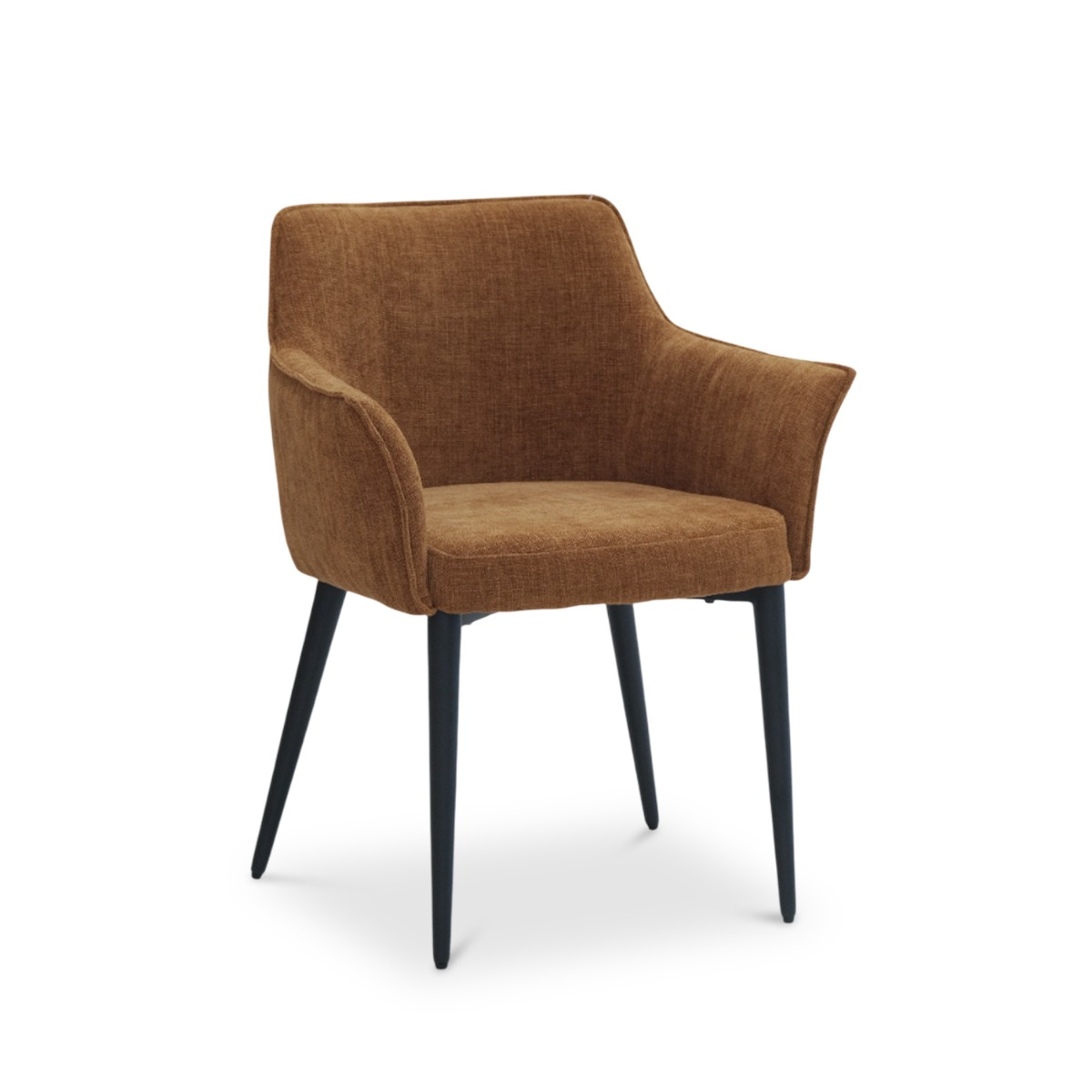 Emile Camel Brown Dining Arm Chair