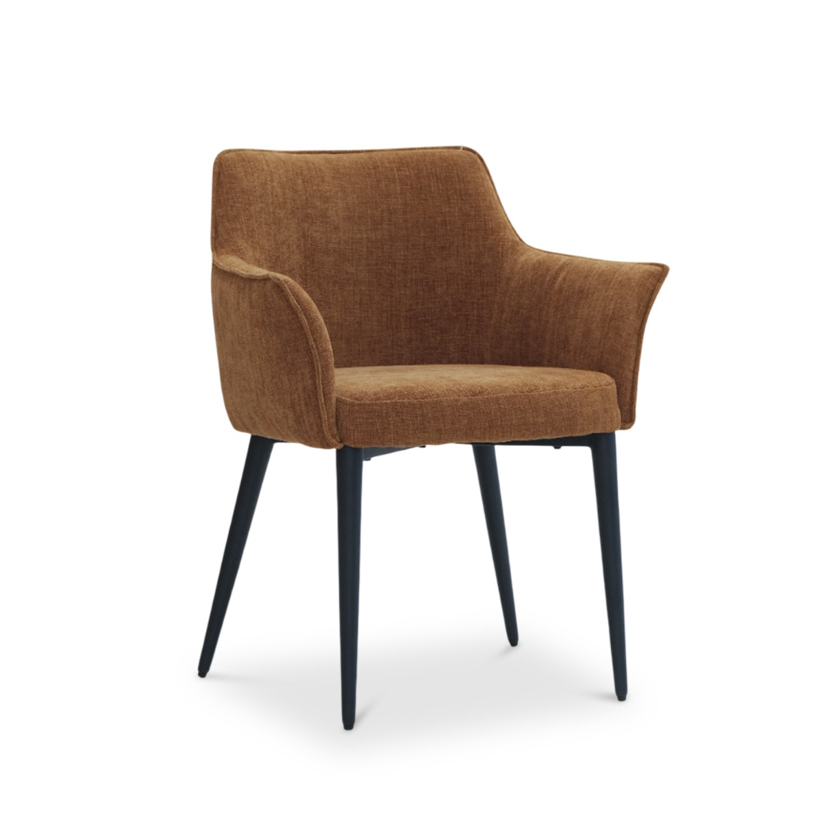 Emile Camel Brown Dining Arm Chair