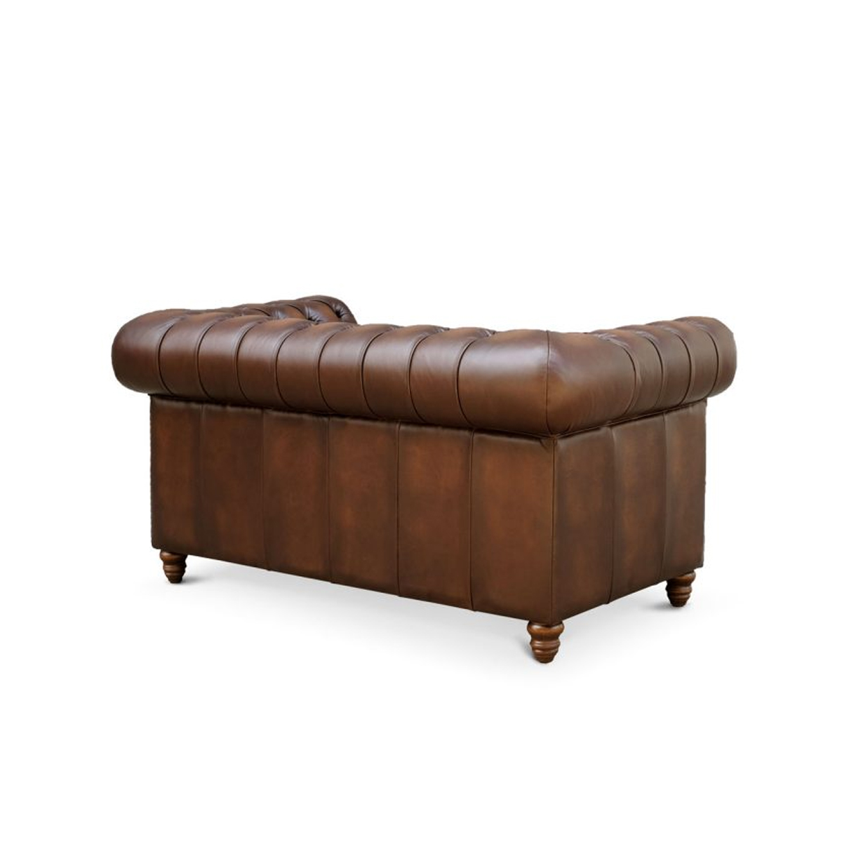 Kinsley Wash-Off Leather Chesterfield 2 Seater Sofa