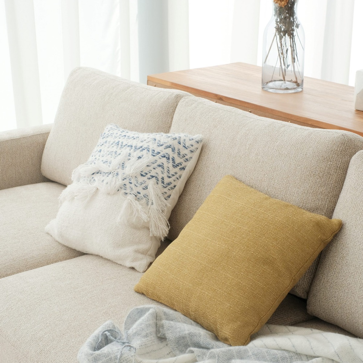 Archer Sand Beige 3 Seater Sofa