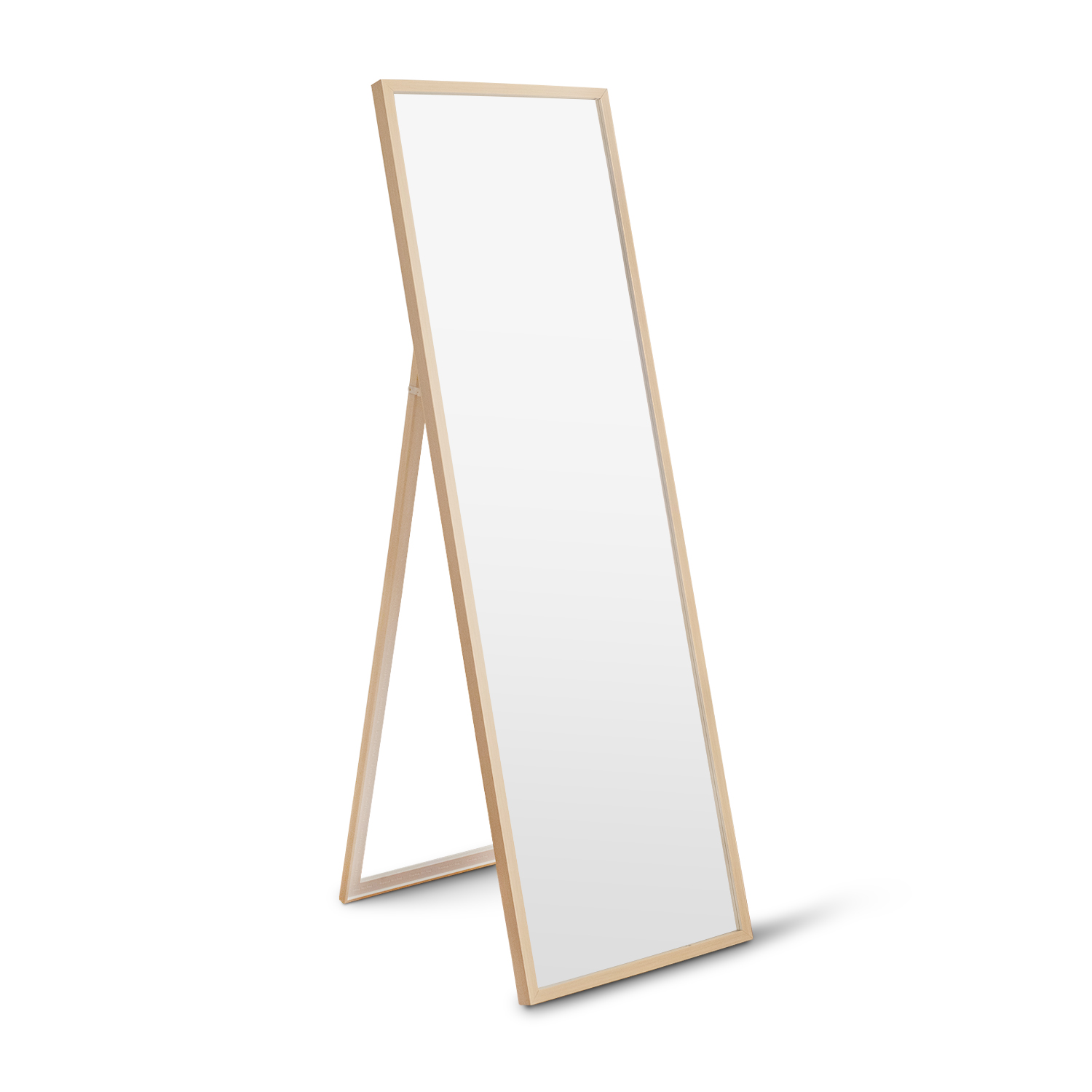 Essential Honey Maple Standing Mirror 50x150cm