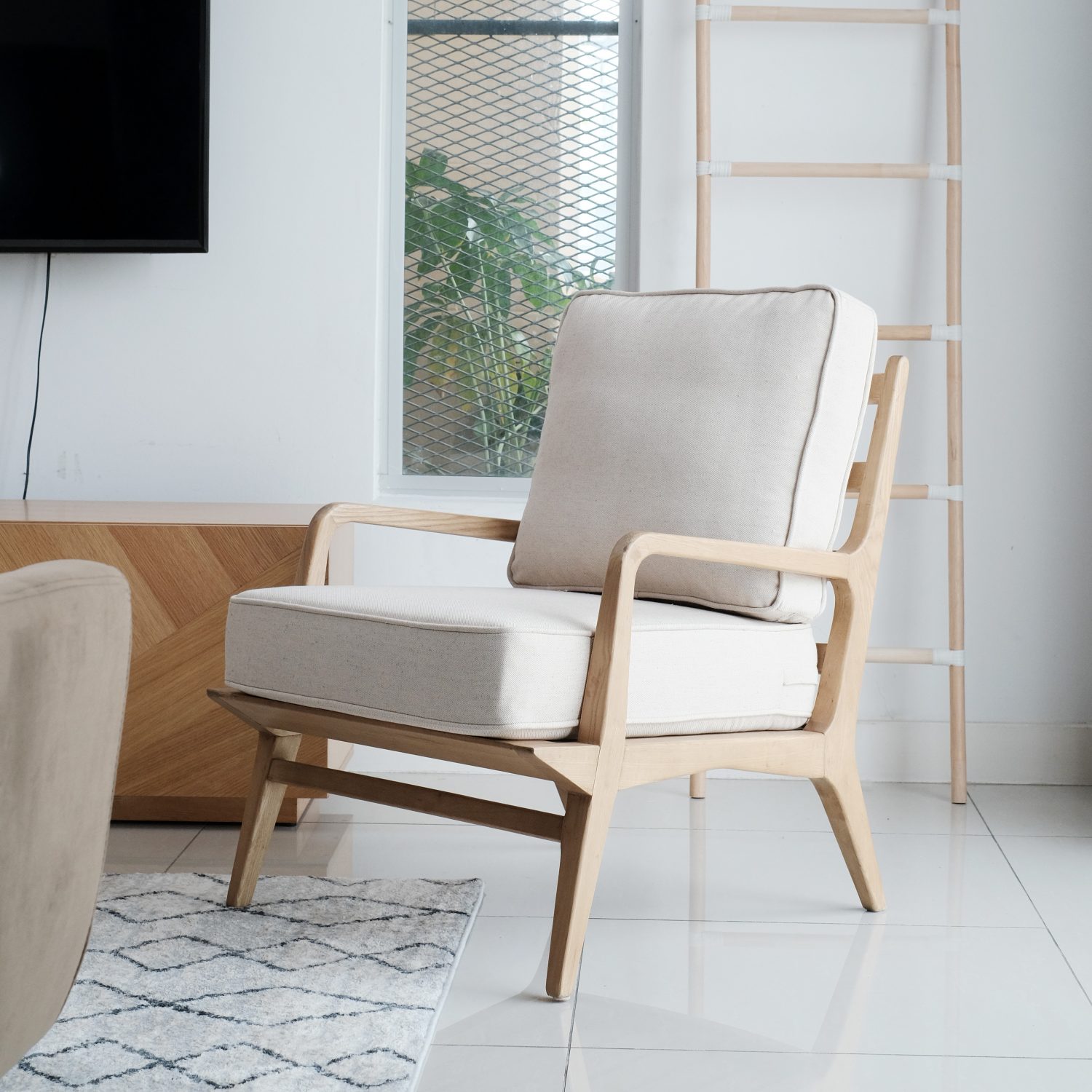 Hamilton Washed Oak Lounge Chair