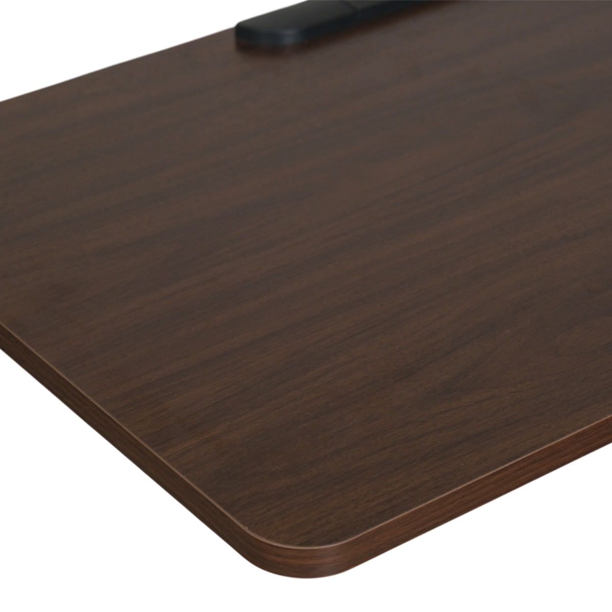 Felix Adjustable Side Table with Castors - Walnut & Matt Black