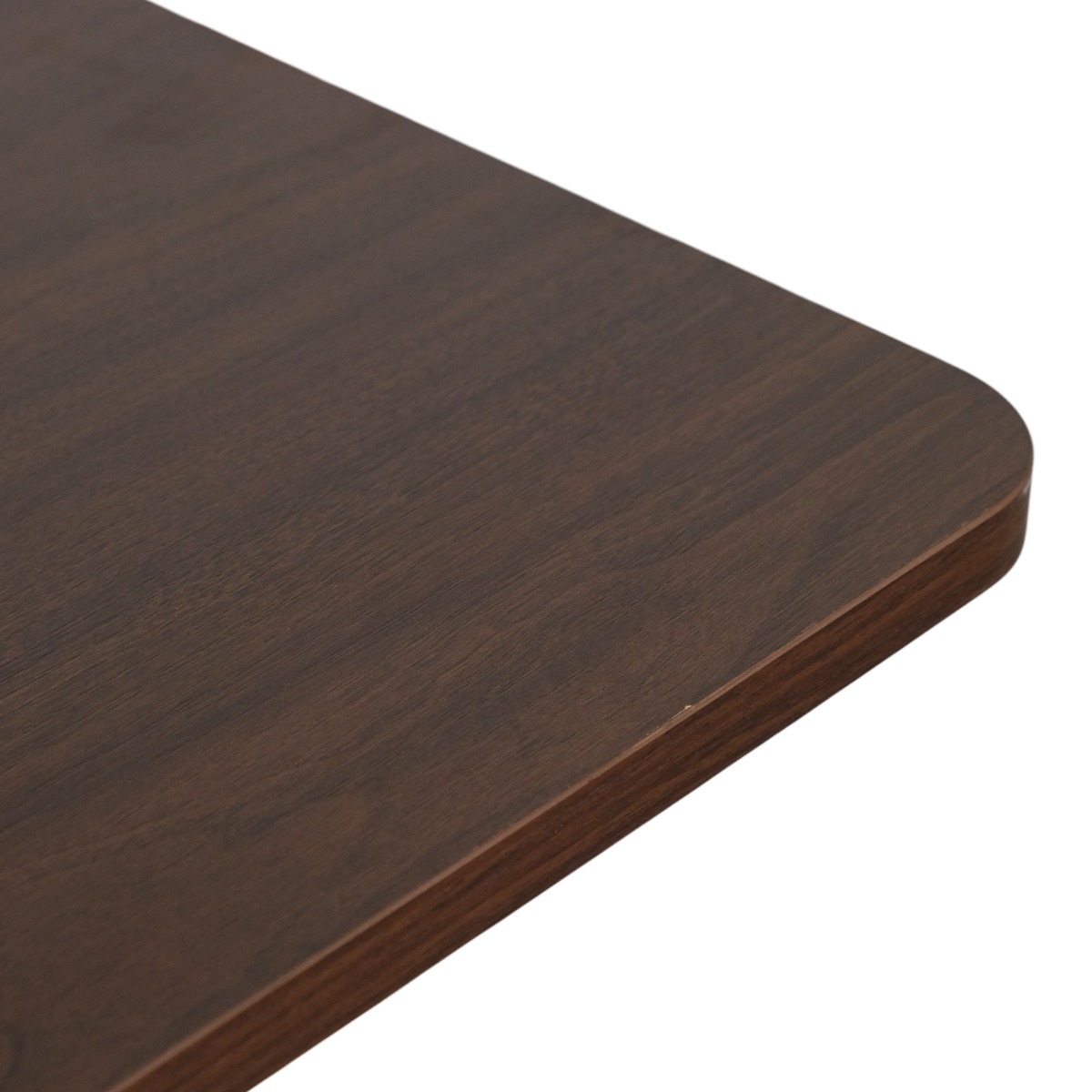 Felix Adjustable Side Table with Castors - Walnut & Matt Black