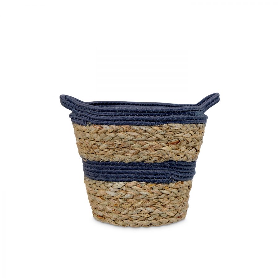 Fia Seagrass & Cotton Small Basket
