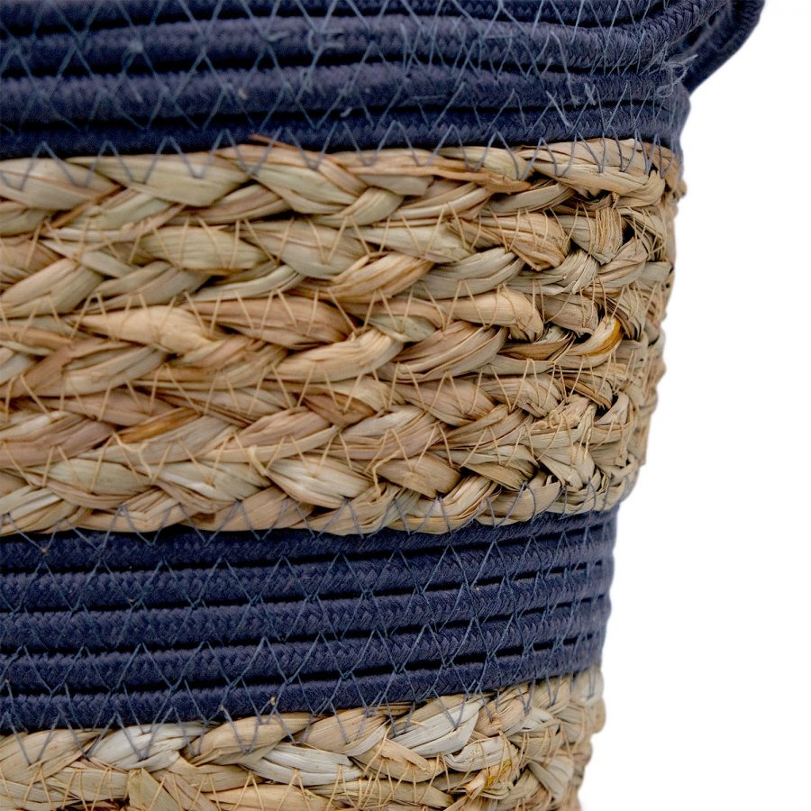 Fia Seagrass & Cotton Small Basket