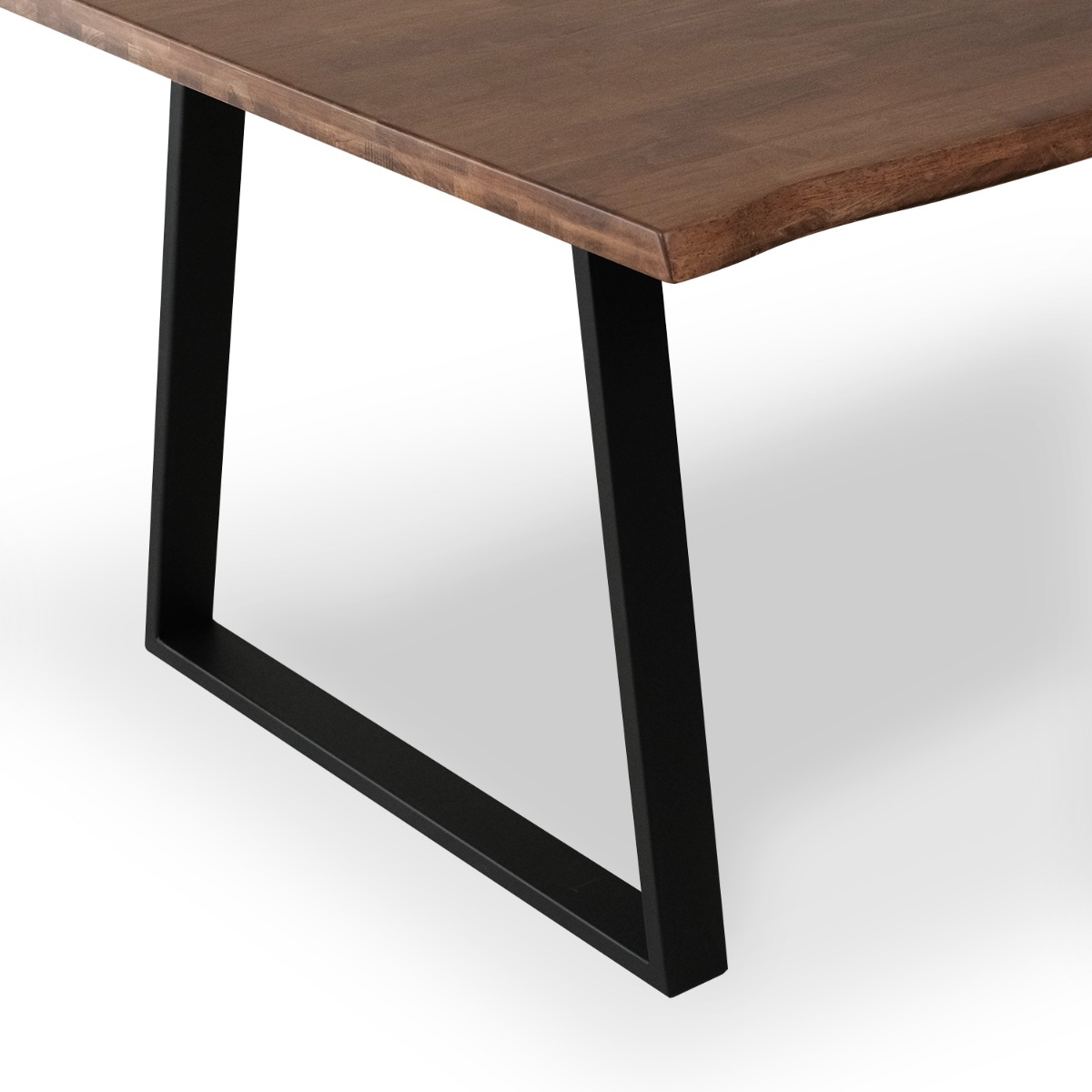 Fletcher Cedar Brown Faux Live Edge Dining Table 240cm