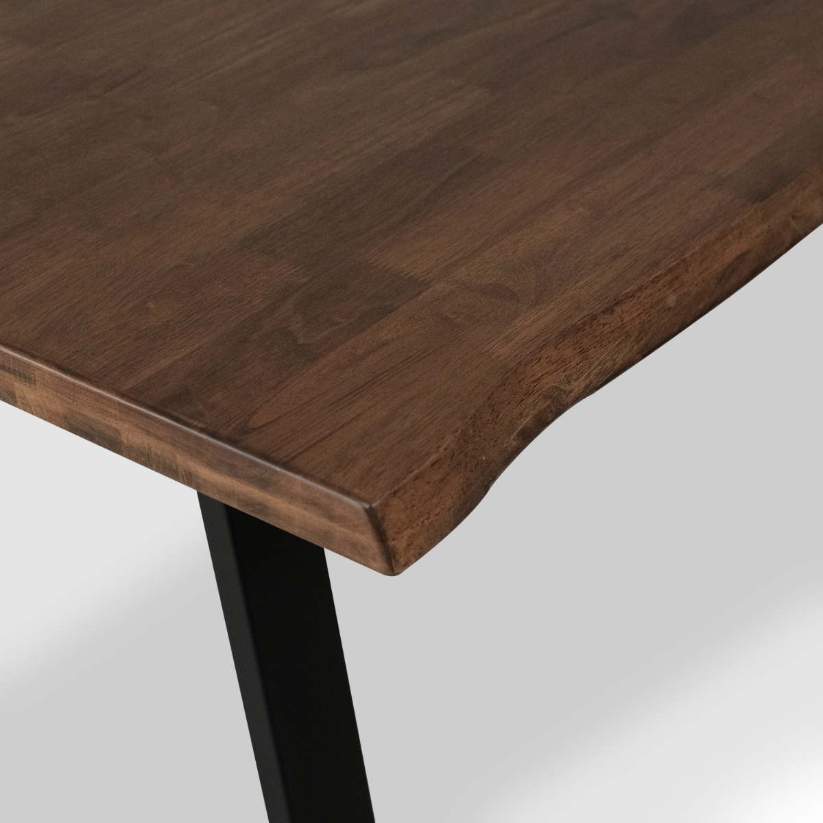 Fletcher Cedar Brown Faux Live Edge Dining Table 240cm
