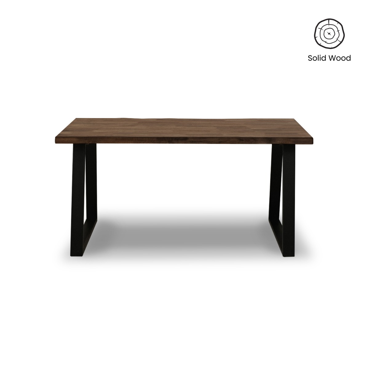 Fletcher Cedar Brown Faux Live Edge Dining Table 150cm