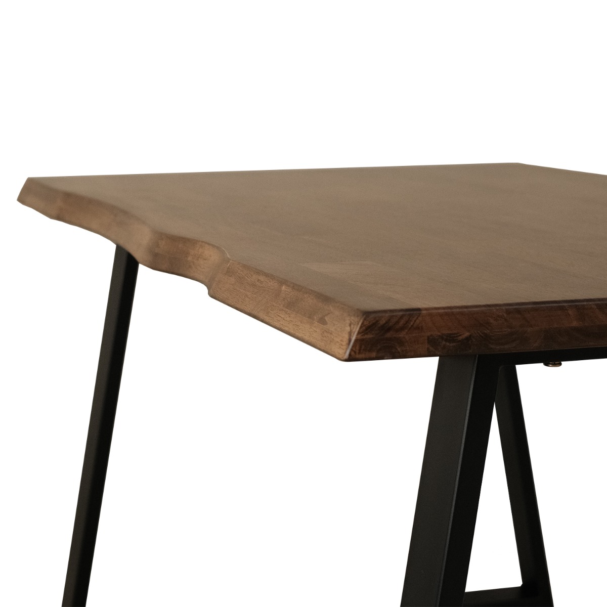 Fletcher Cedar Brown Faux Live Edge Dining Table 150cm