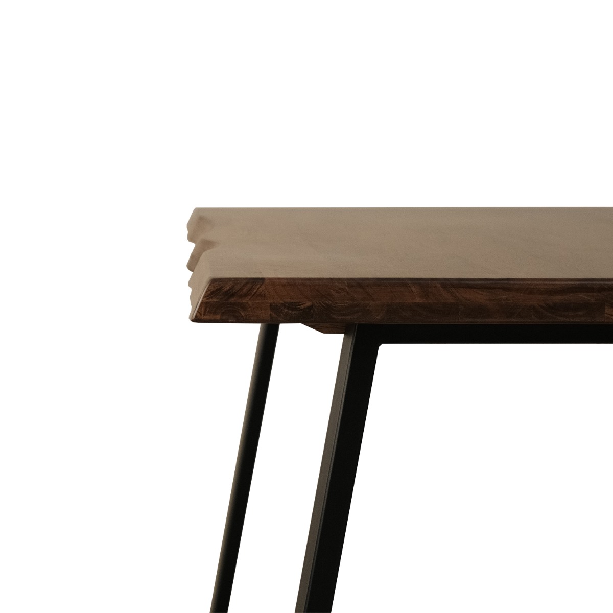 Fletcher Cedar Brown Faux Live Edge Dining Table 150cm