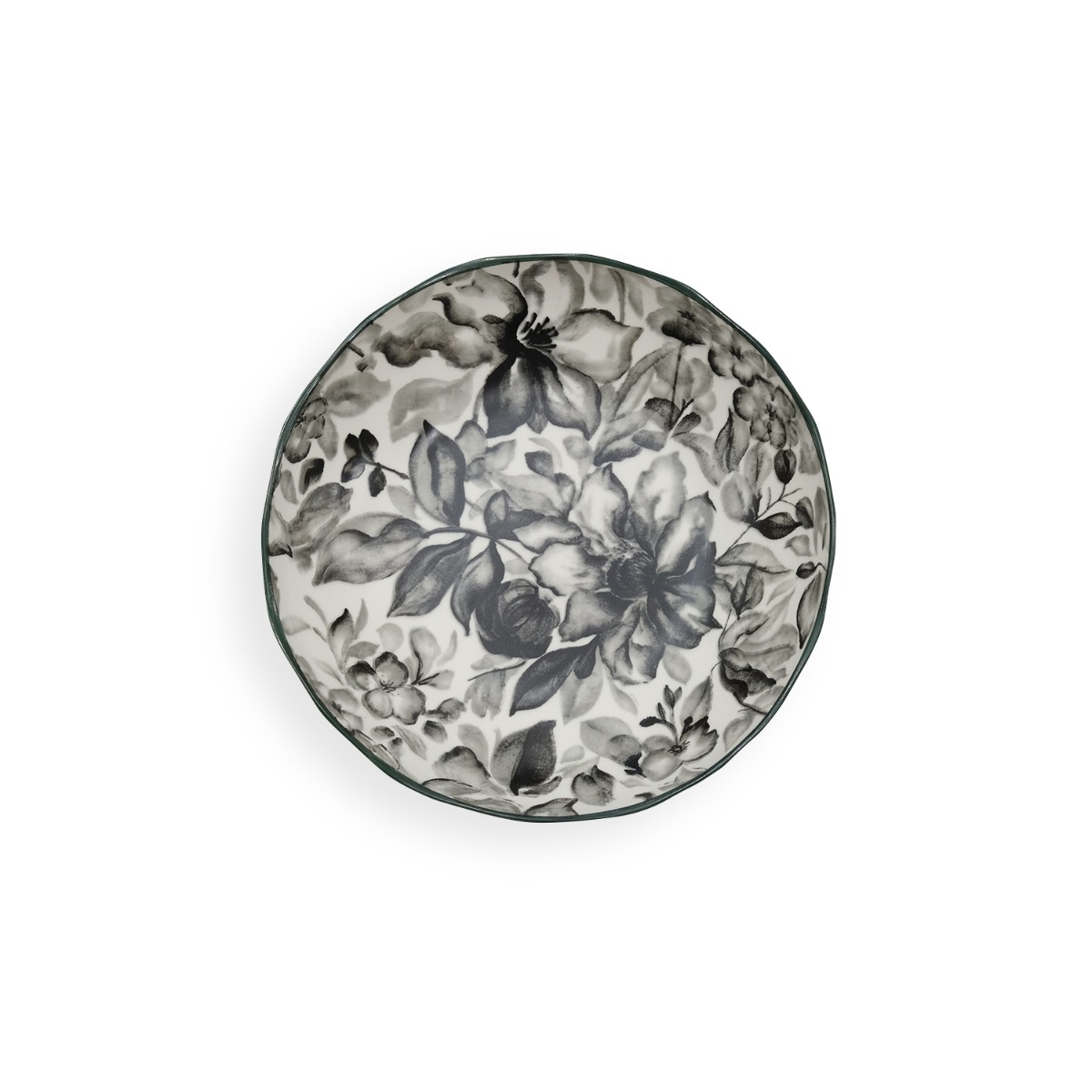 Floralis Grey Deep Plate