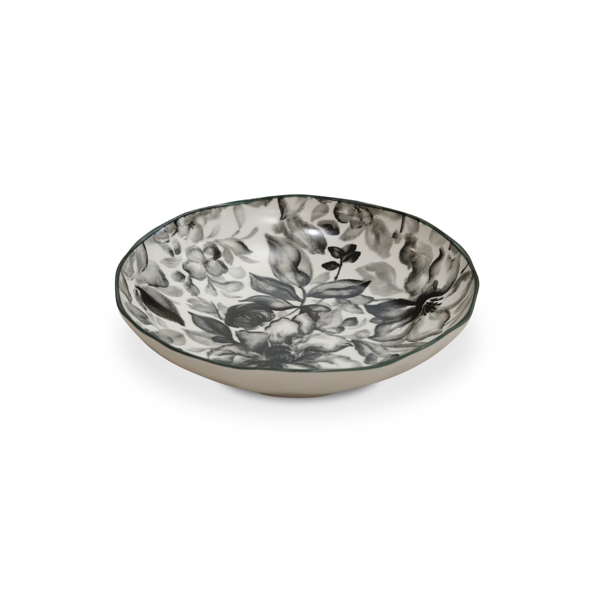 Floralis Grey Deep Plate