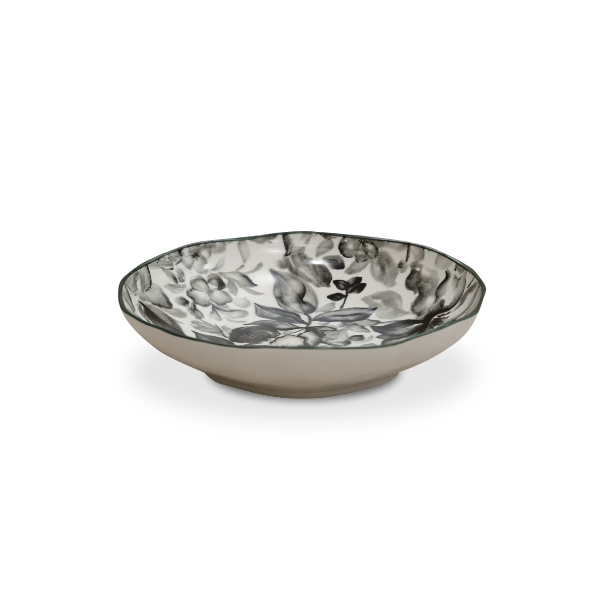 Floralis Grey Deep Plate