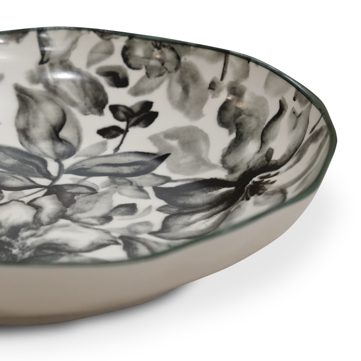 Floralis Grey Deep Plate