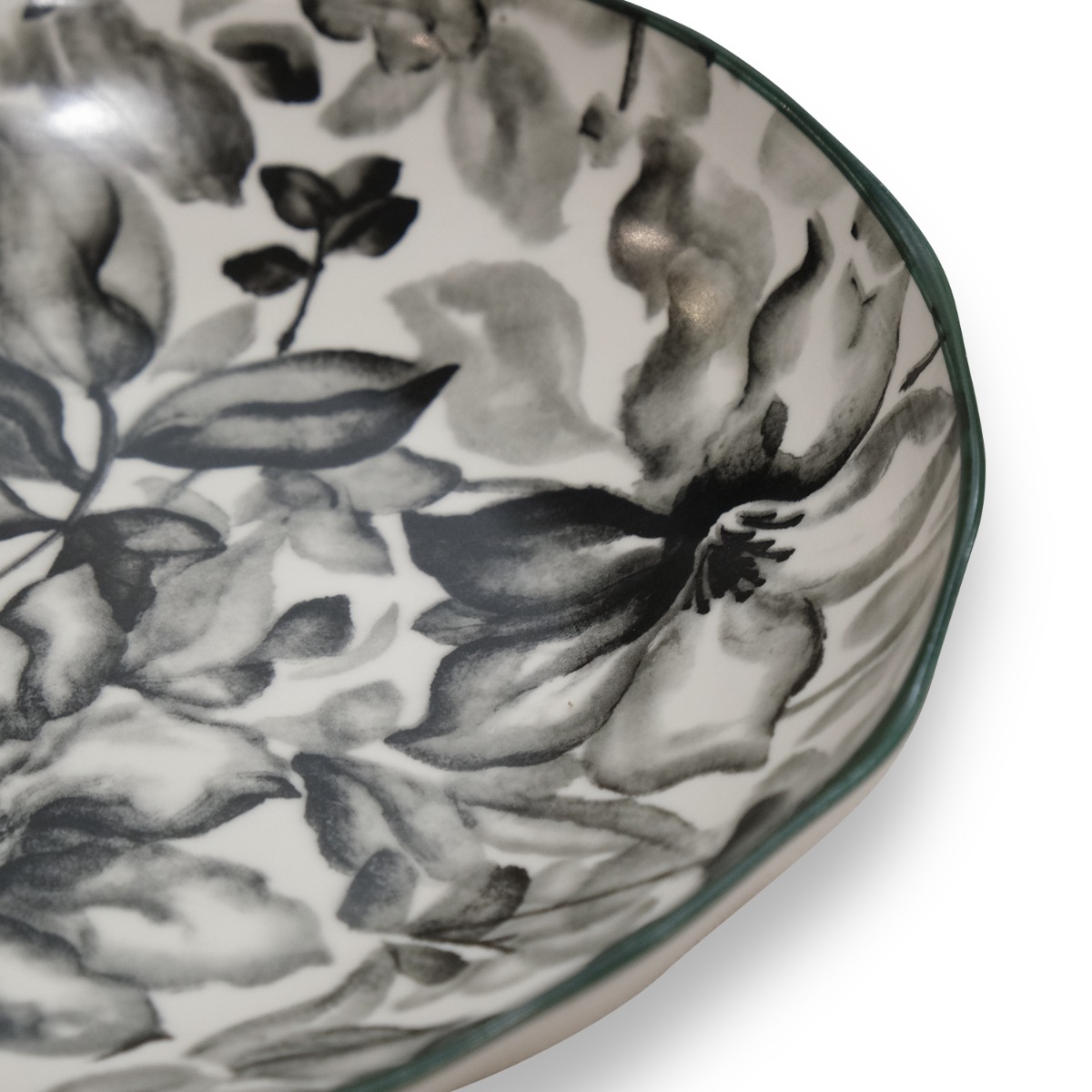 Floralis Grey Deep Plate