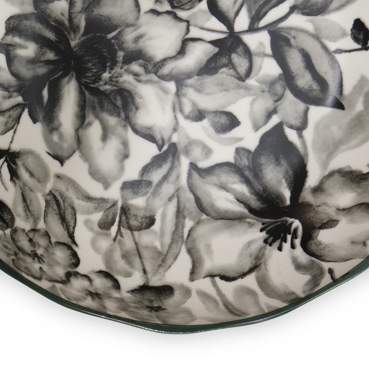 Floralis Grey Deep Plate