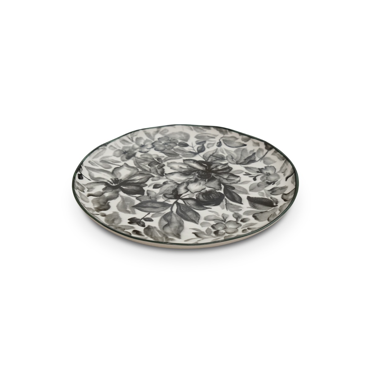 Floralis Grey Dinner Plate