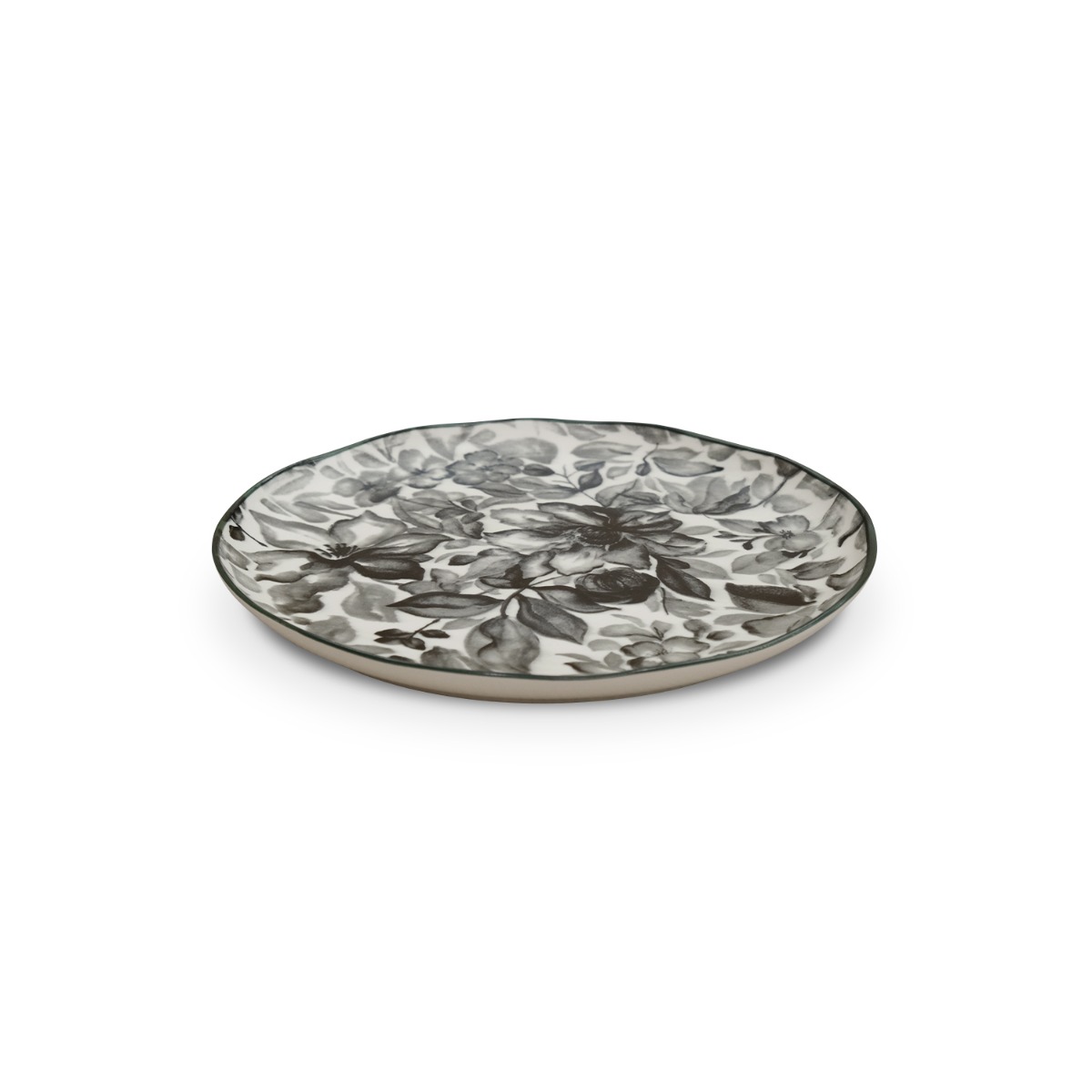 Floralis Grey Dinner Plate