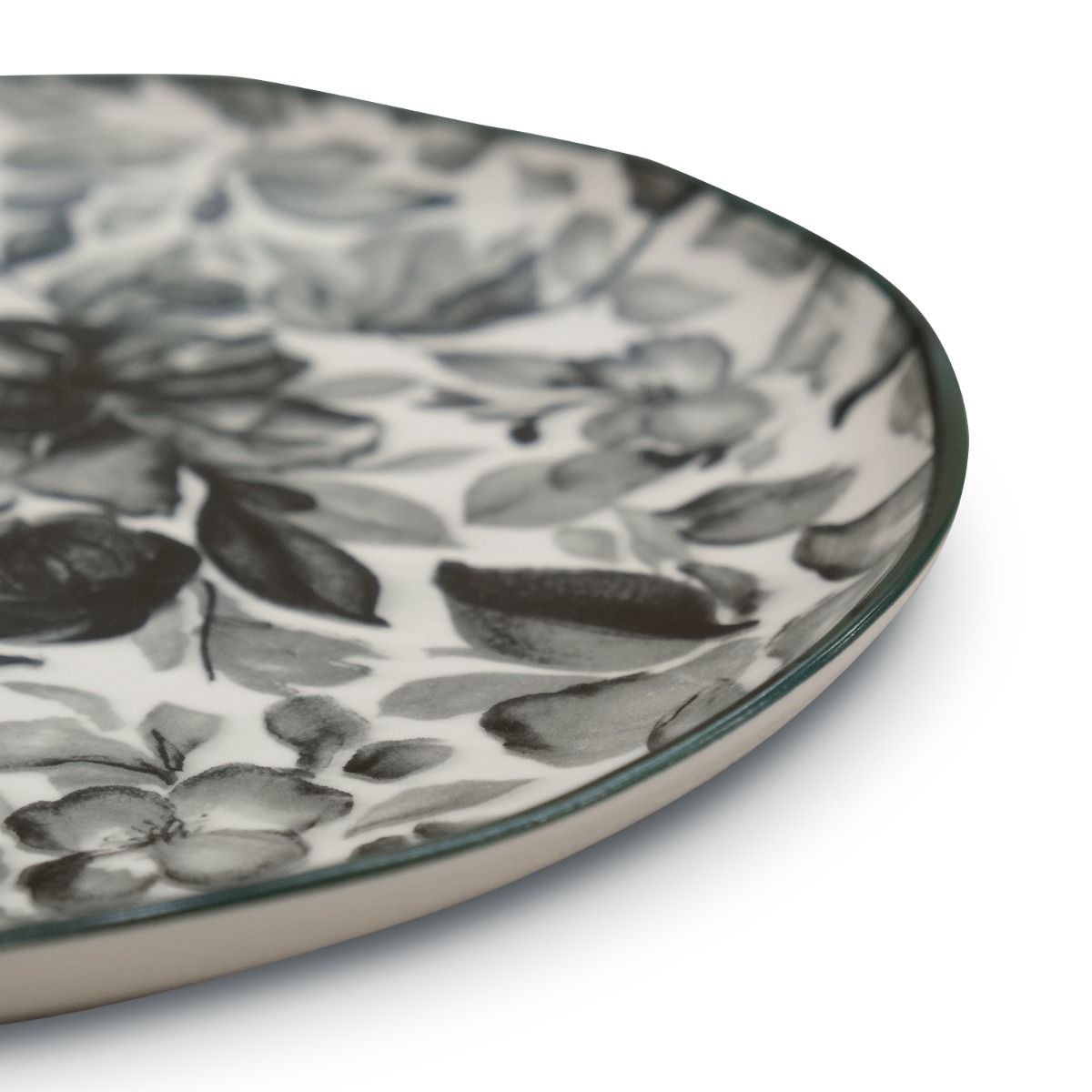 Floralis Grey Dinner Plate