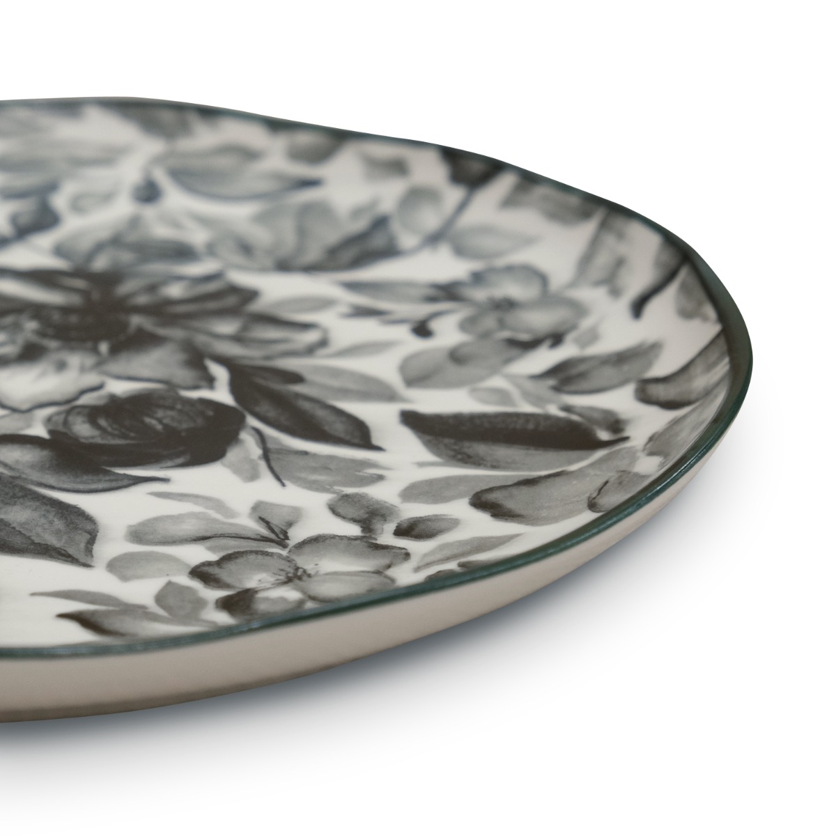 Floralis Grey Dinner Plate