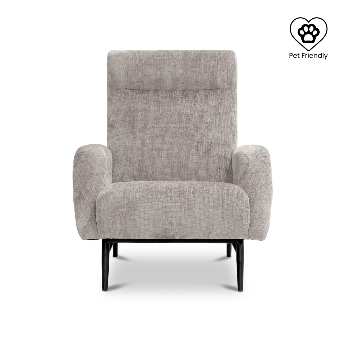 Frank Mid Century Sand Brown Lounge Chair