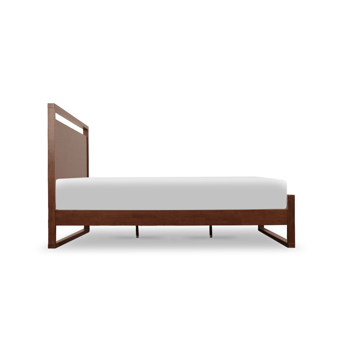Fred Walnut Mid Century Queen Bed