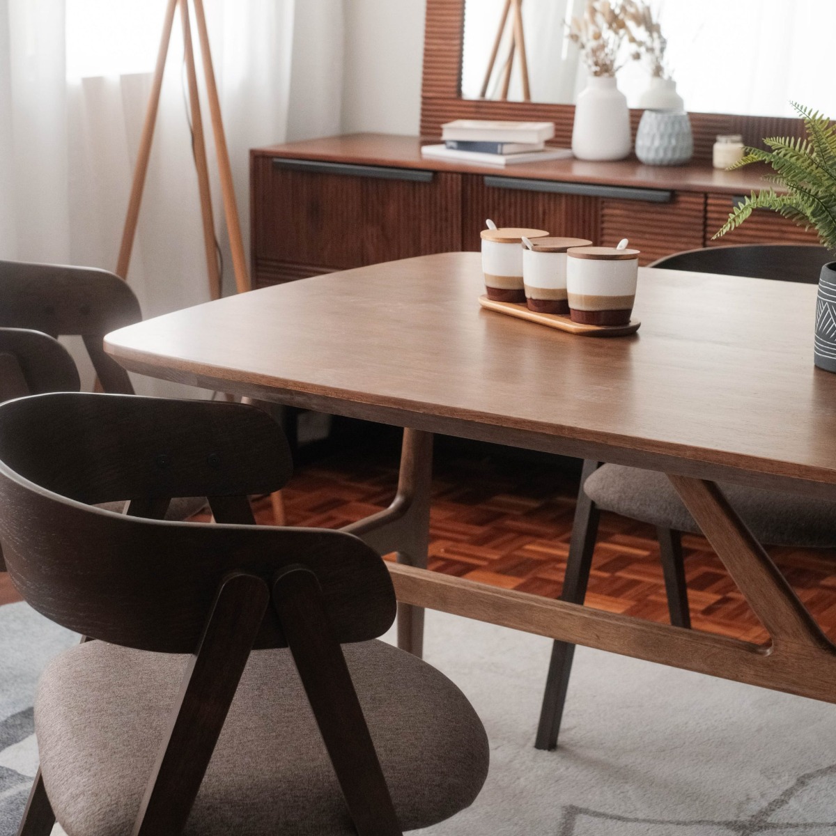 Freda Cedar Brown Dining Table 180cm