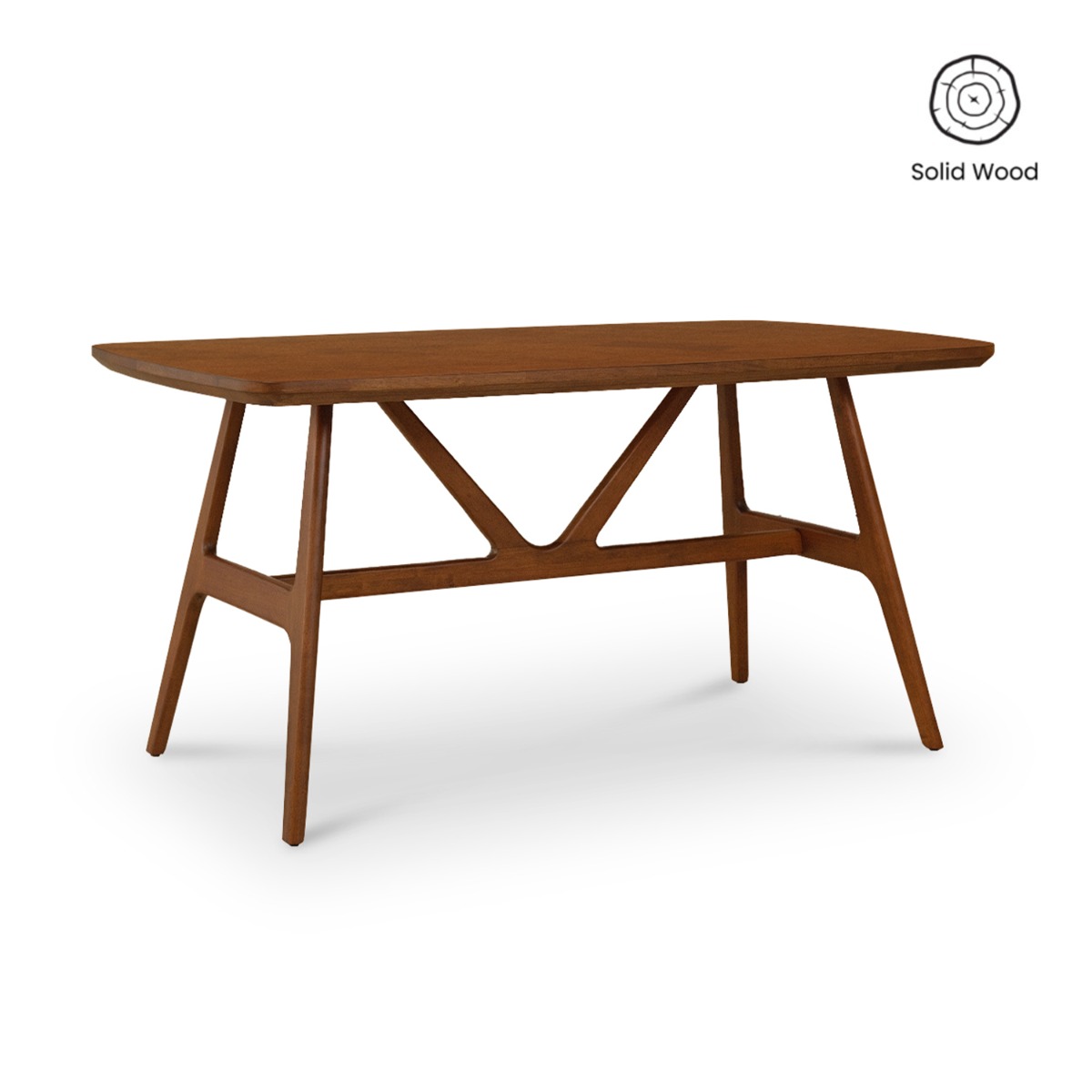 Freda Cedar Brown Dining Table 150cm