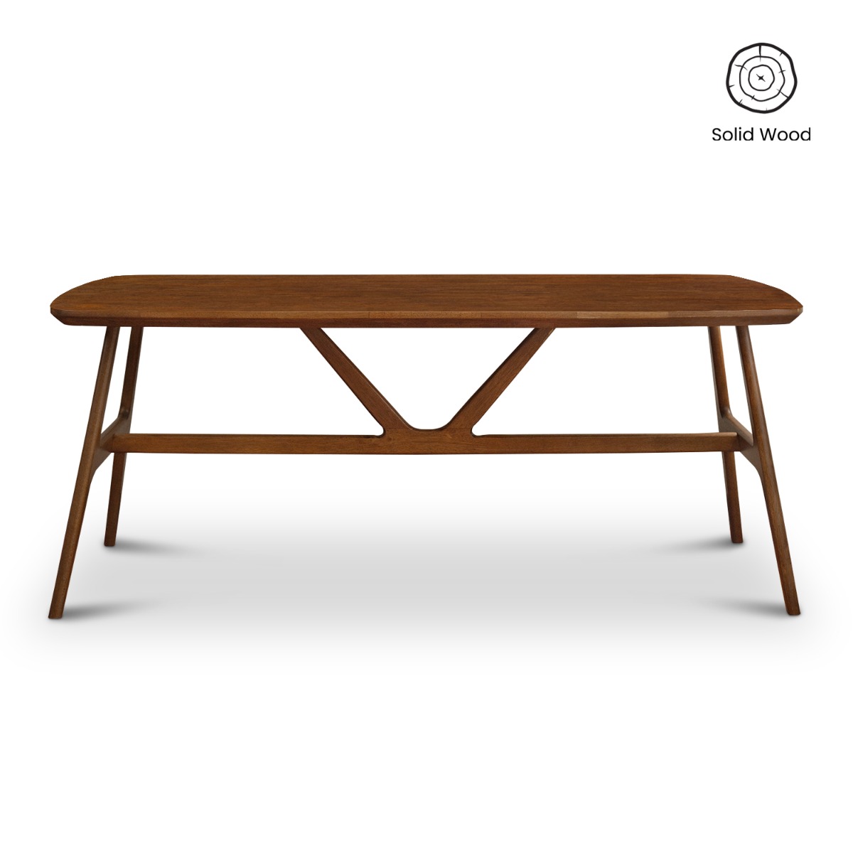 Freda Cedar Brown Dining Table 180cm