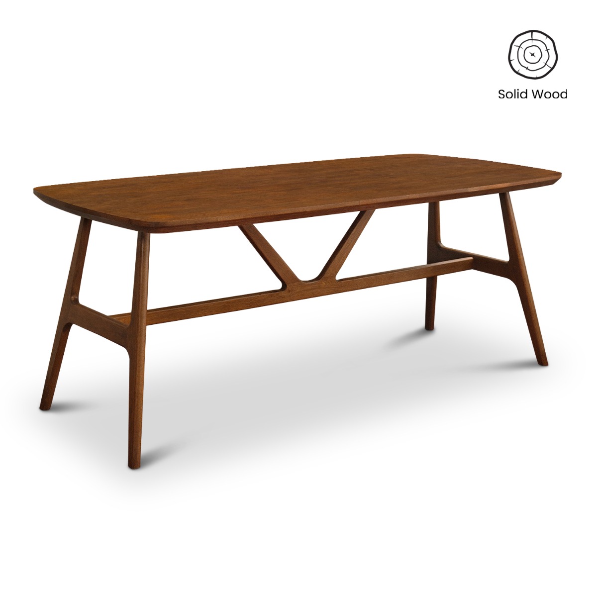 Freda Cedar Brown Dining Table 180cm