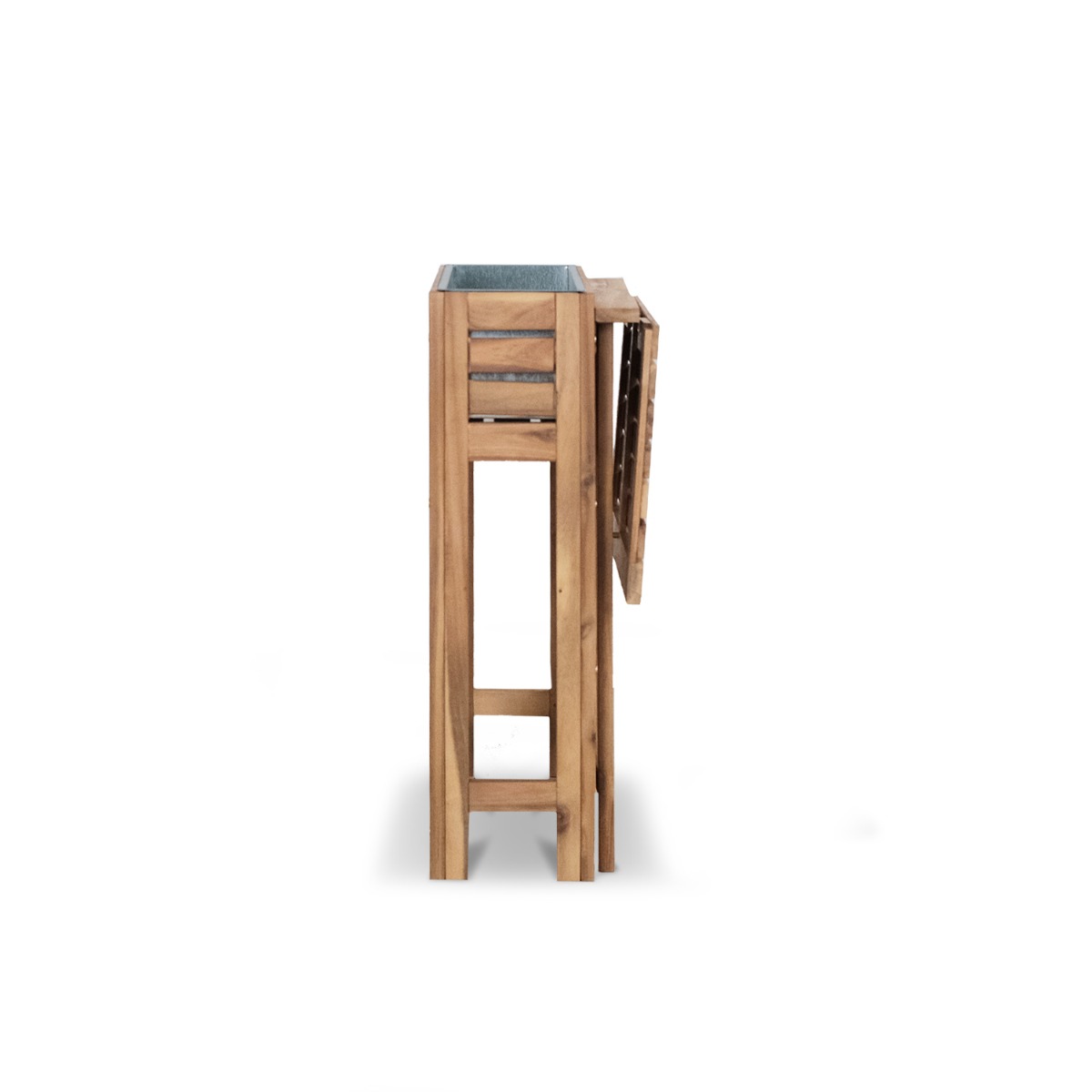 Freesia Outdoor Folding Table with Flower Box