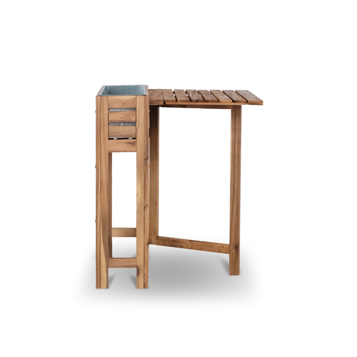 Freesia Outdoor Folding Table with Flower Box