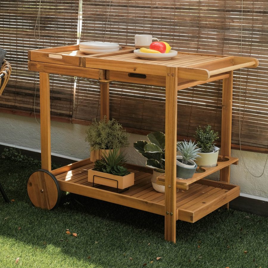 Freesia Outdoor Serving Cart