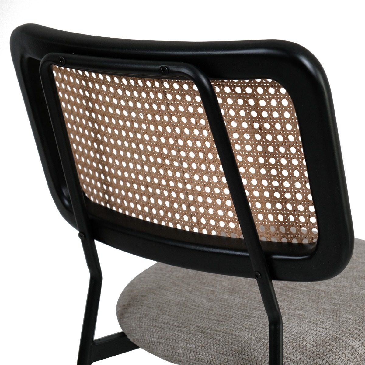 Gaia Ebony Dining Chair Stone Beige