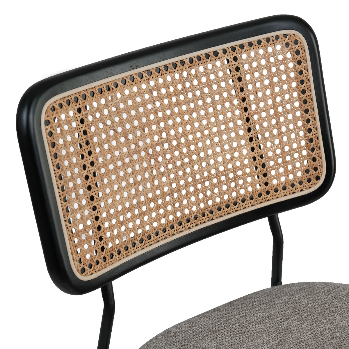 Gaia Ebony Dining Chair Stone Beige