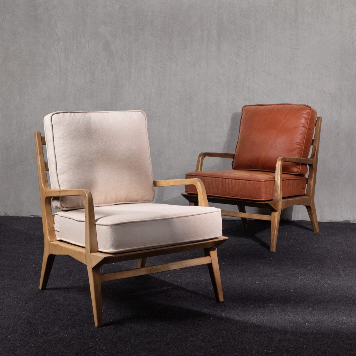 Hamilton Washed Oak Lounge Chair