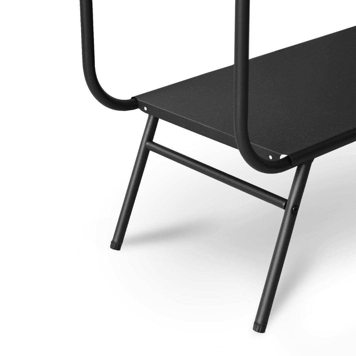 Hani Matt Black Low Shelf