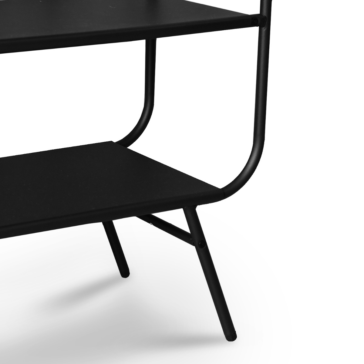 Hani Matt Black Low Shelf