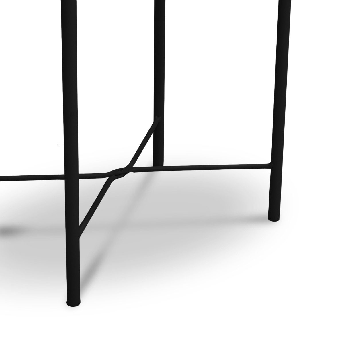 Hani Matt Black Tray Side Table