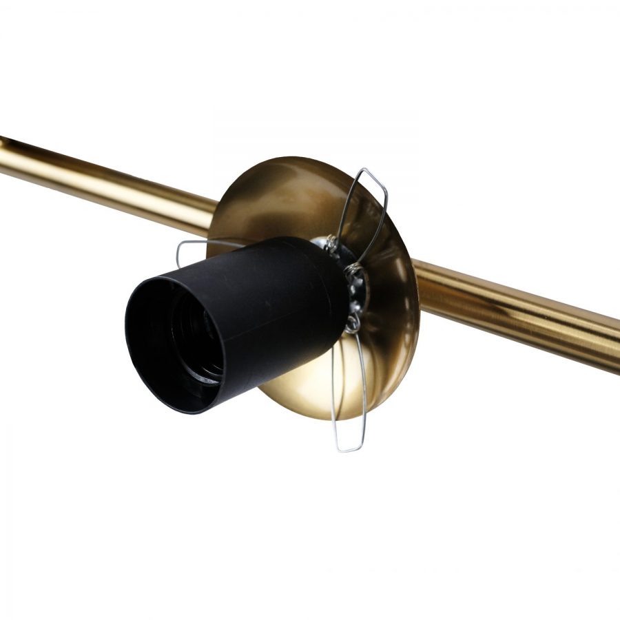 Ilona Antique Brass Glass Pendant Lamp