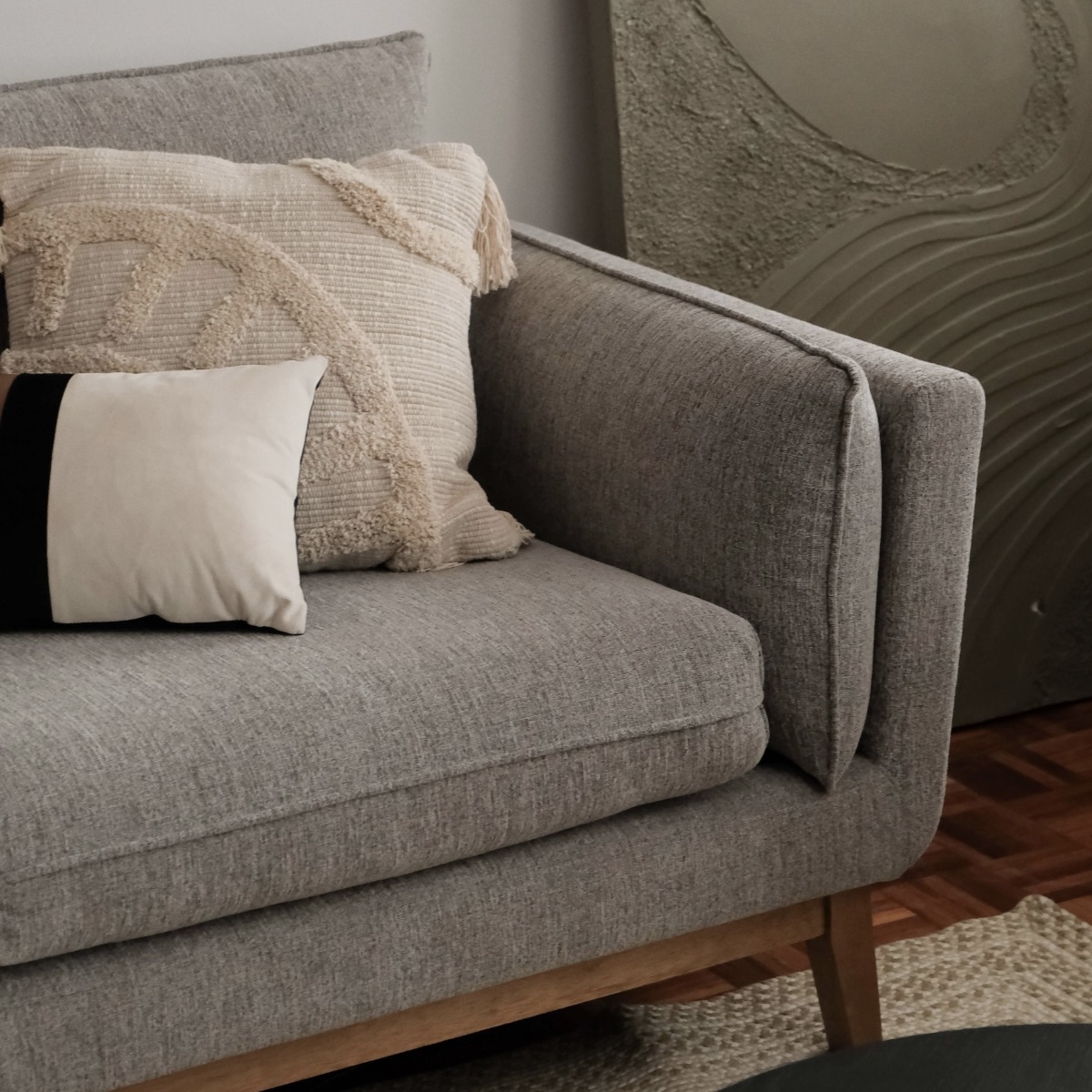 Bryant Light Grey Right Sectional Sofa