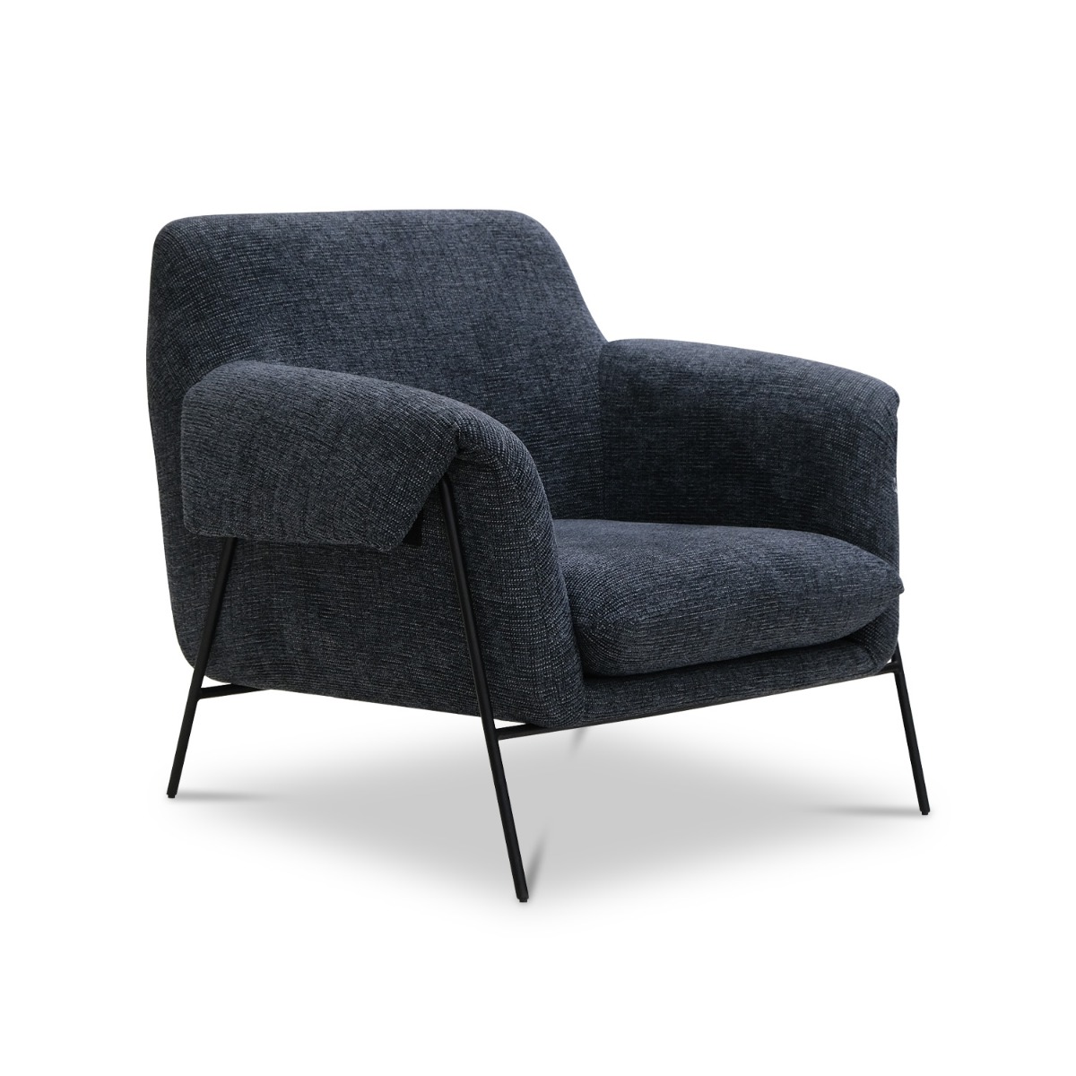 Ivan Slate Blue Lounge Chair