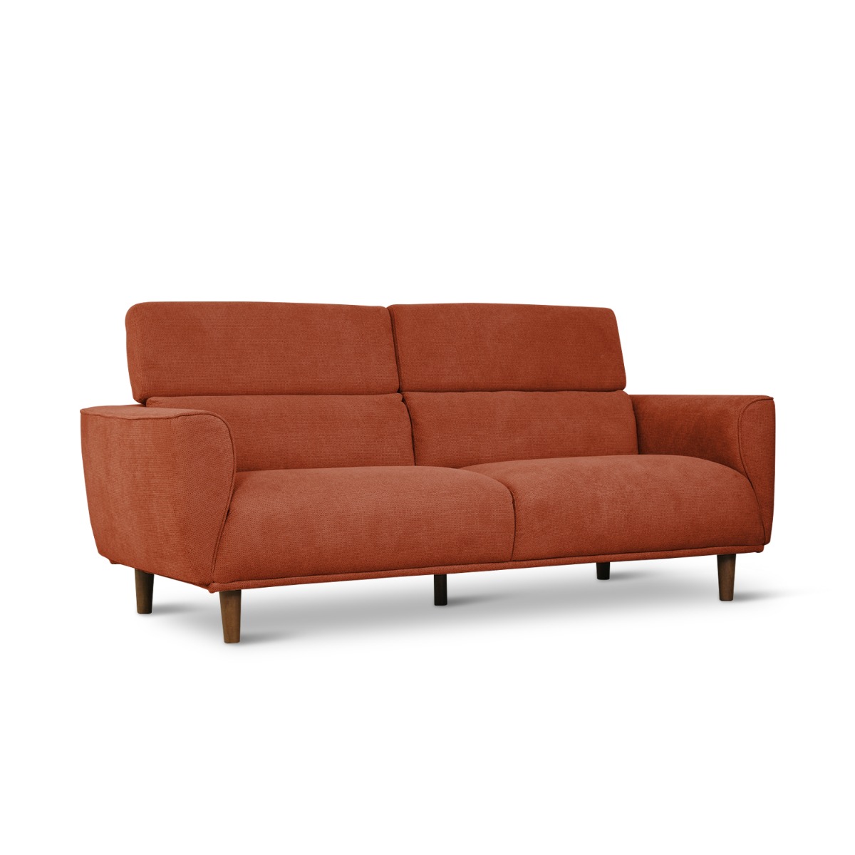 Jake Brick Red 3 Seater Sofa