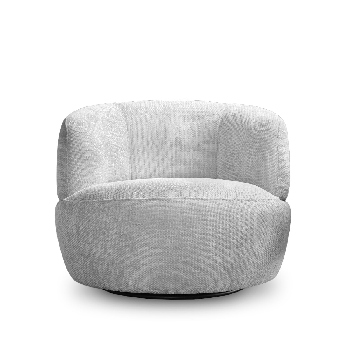 Jakob Light Grey Swivel Lounge Chair