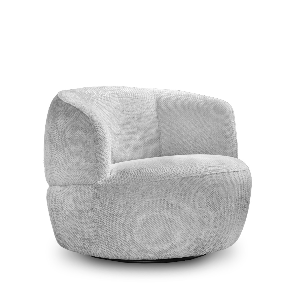 Jakob Light Grey Swivel Lounge Chair